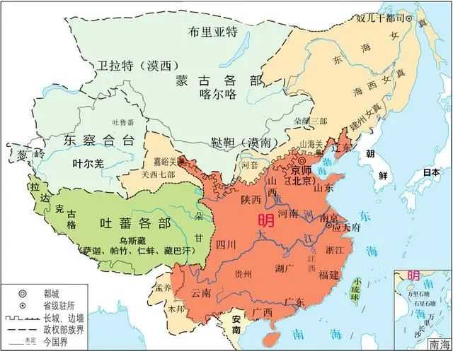 各種各樣的明朝版圖：為啥明朝的地圖就那么難統(tǒng)一