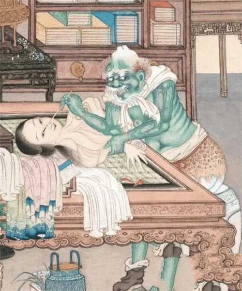 百年前的清朝女鬼圖，放大10倍看她在做什么？網友：越看越瘆人