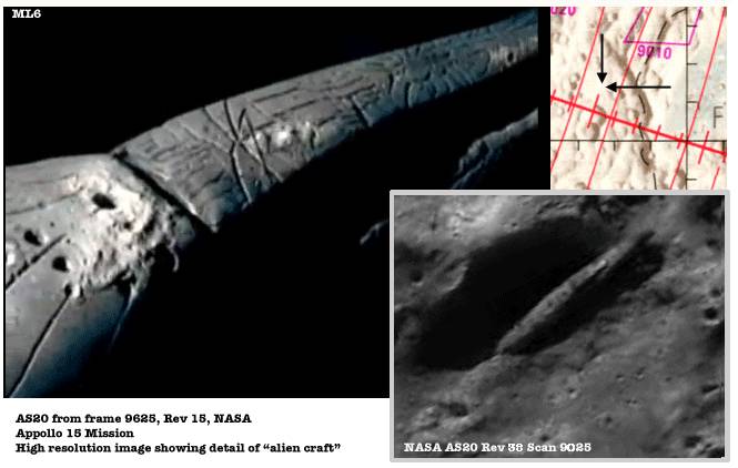 NASA前職員公開阿波羅號在月球上發現的外星船和“蒙娜麗莎”女外星人！